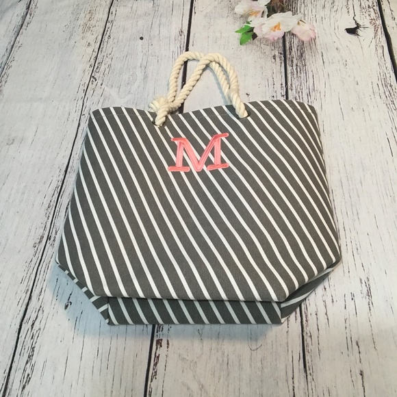Handbags - Tote Bag Canvas Shoulder with Cotton Rope Handle